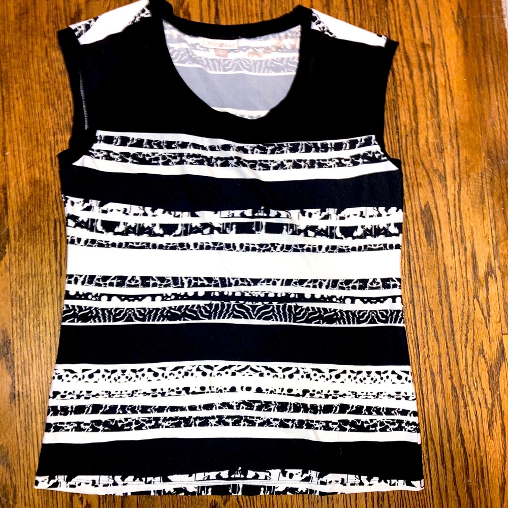 Black and white dress shirt